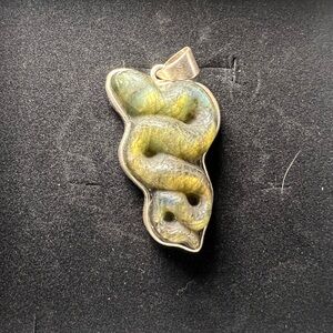 Labradorite Snake Pendant
